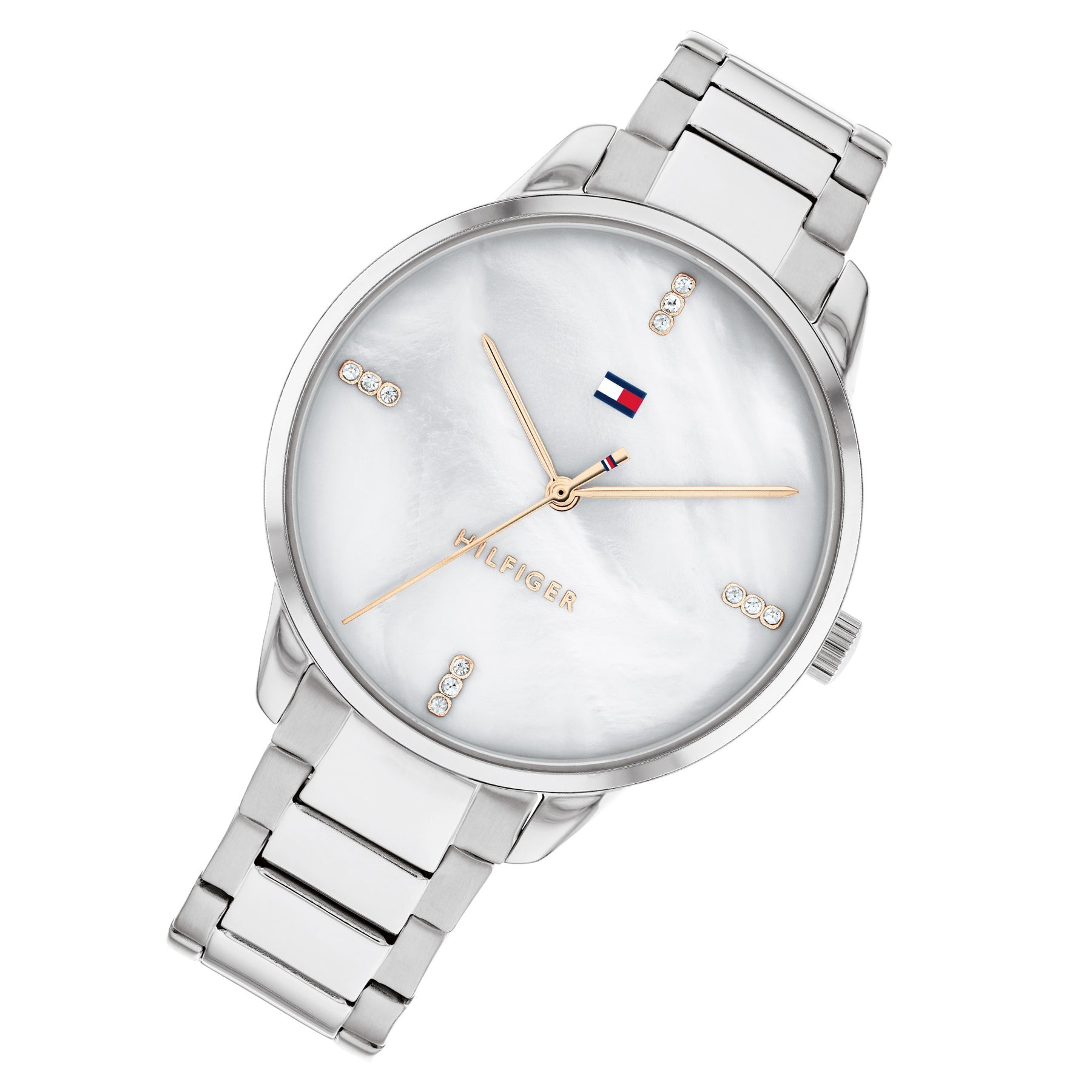 Tommy Hilfiger Stainless Steel White Mother of Pearl Dial Women's Watch
