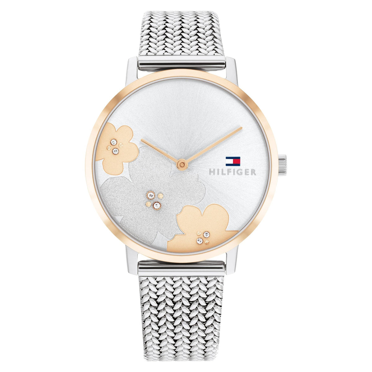 Tommy Hilfiger Steel Mesh Silver Dial Slim Women&#39;s Watch