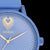 Mineral Blue Oozoo Watch With Mineral Blue Leather Strap