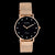 Rose Gold Oozoo Watch With Rose Gold Metal Mesh Bracelet