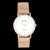 Rose Gold Oozoo Watch With Rose Gold Metal Mesh Bracelet