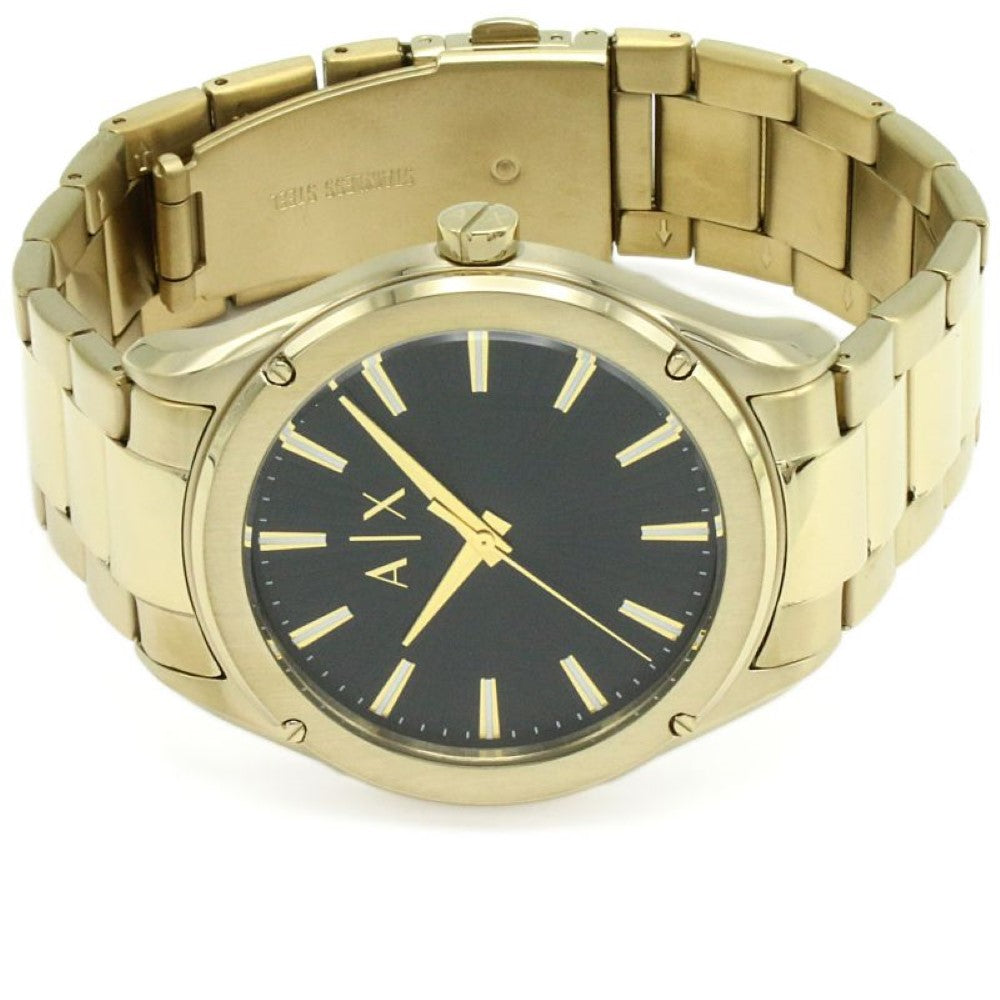 Armani Exchange Fitz Black Gold Watch