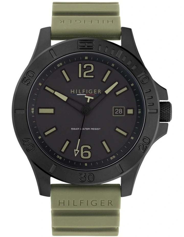 Tommy Hilfiger Green "Ryan" Collection Men's Watch