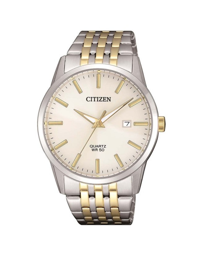 Citizen Quartz Champagne Dial Two-tone Men's Watch