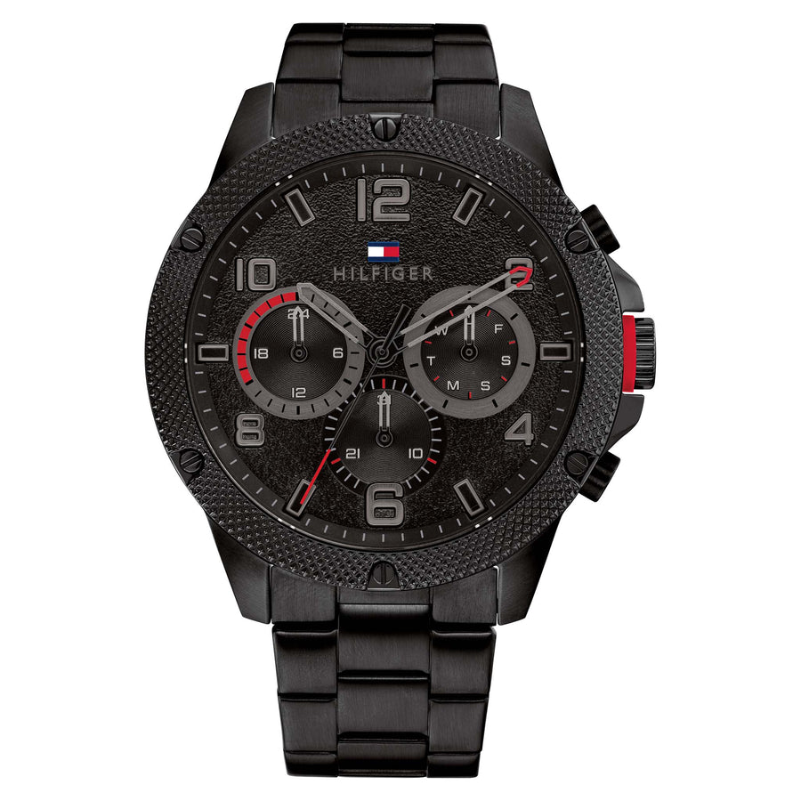 Tommy Hilfiger Black Dial Multi-function Men&#39;s Watch