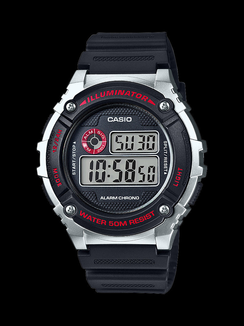 Casio Casual Black Resin Digital Watch