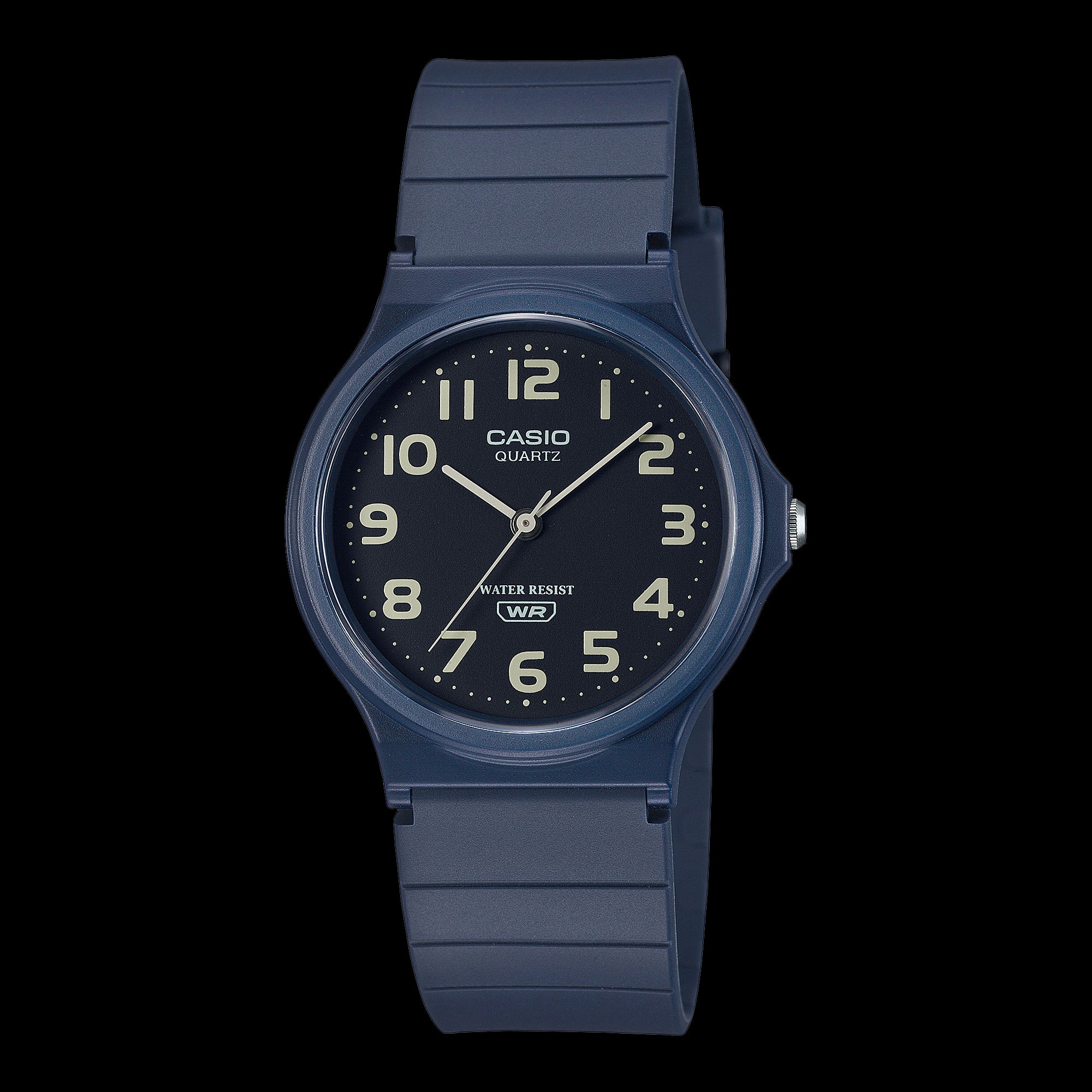 Casio Classic Analog Navy Blue Resin Band Watch