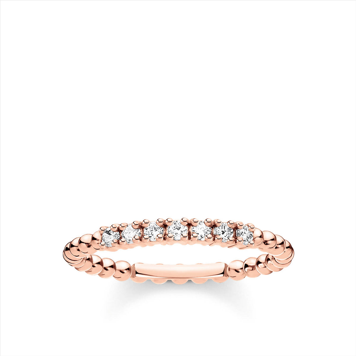 Thomas Sabo Rose Gold Dots with Cubic Zirconia Stones Ring