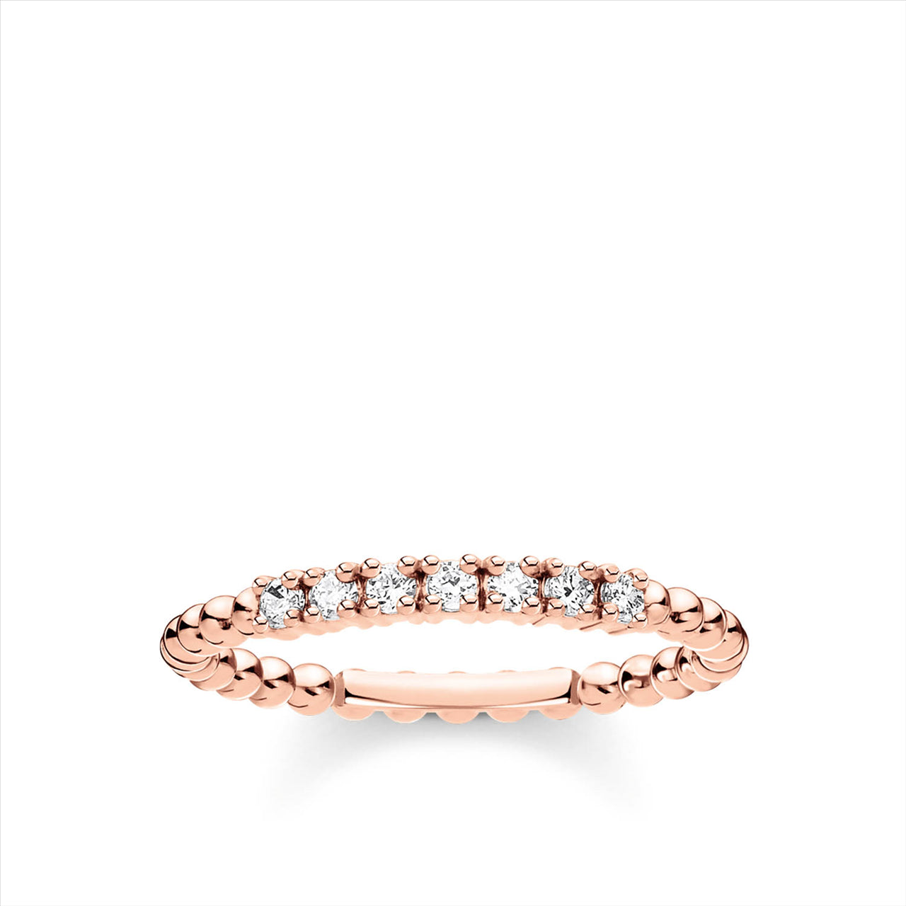 Thomas Sabo Rose Gold Dots with Cubic Zirconia Stones Ring
