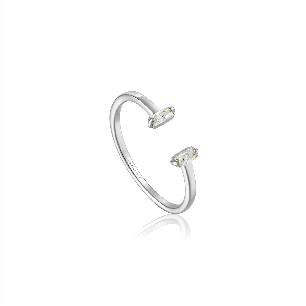 Ania Haie Silver Glow Adjustable Ring