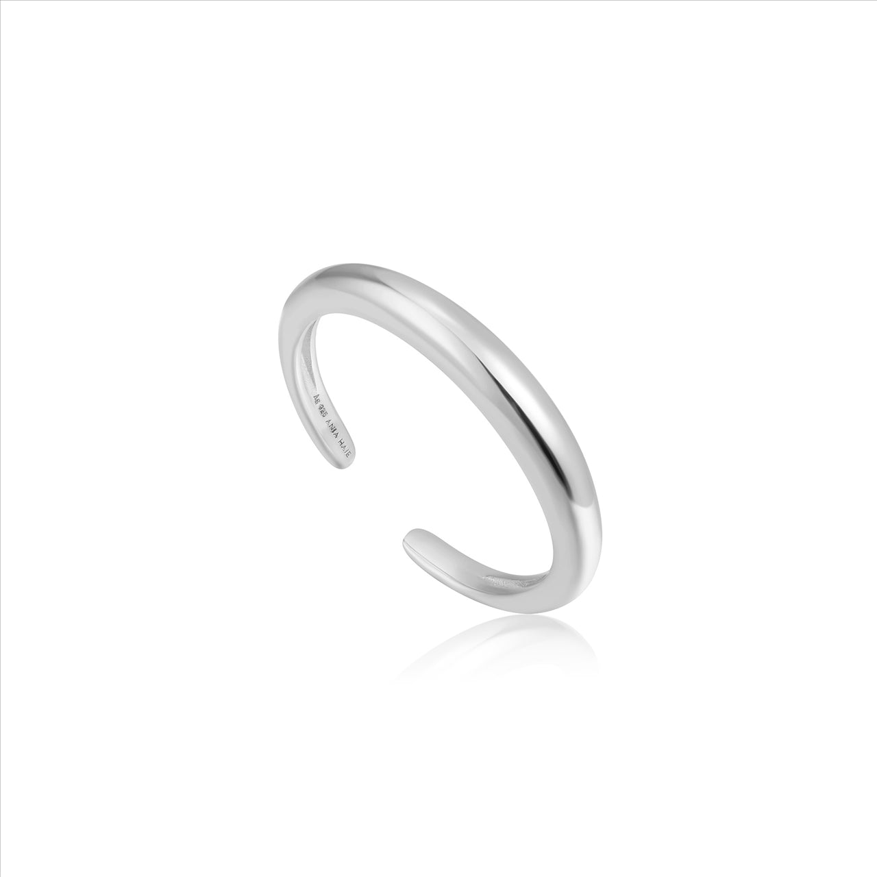 Ania Haie Silver Luxe Band Adjustable Ring