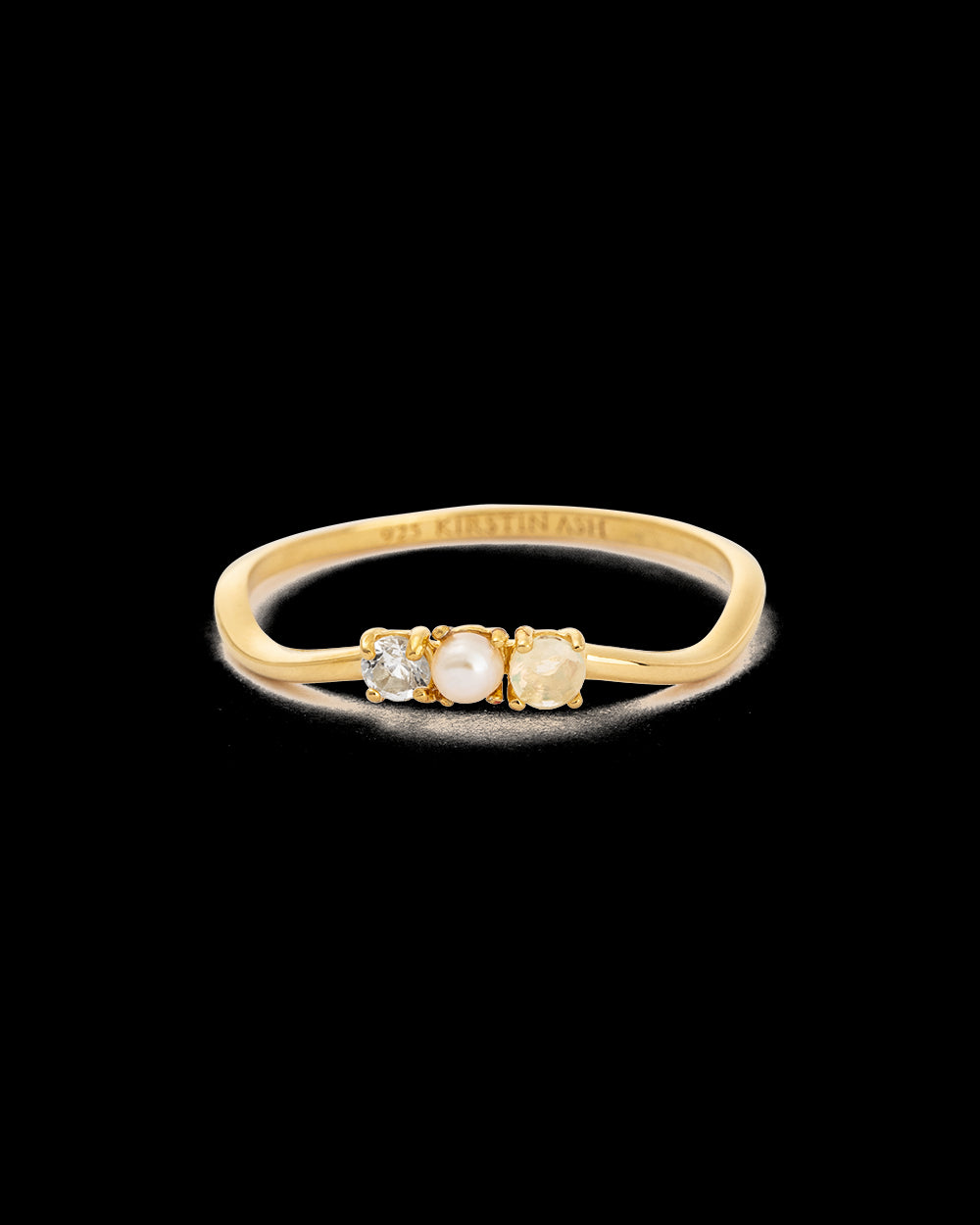 Kirstin Ash Opal Ring Gold Vermeil