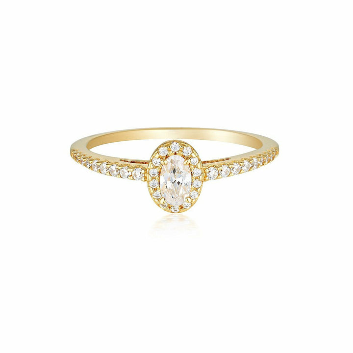 Georgini Aurora Glow Ring Gold Size 8