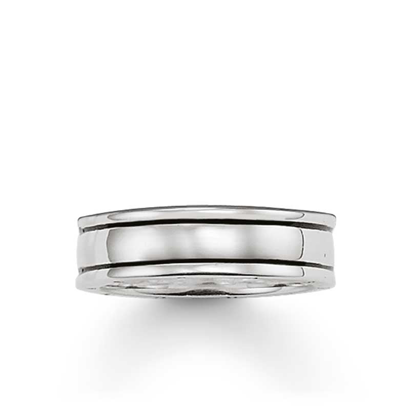 Thomas Sabo Sterling Silver Oxidised Band Ring