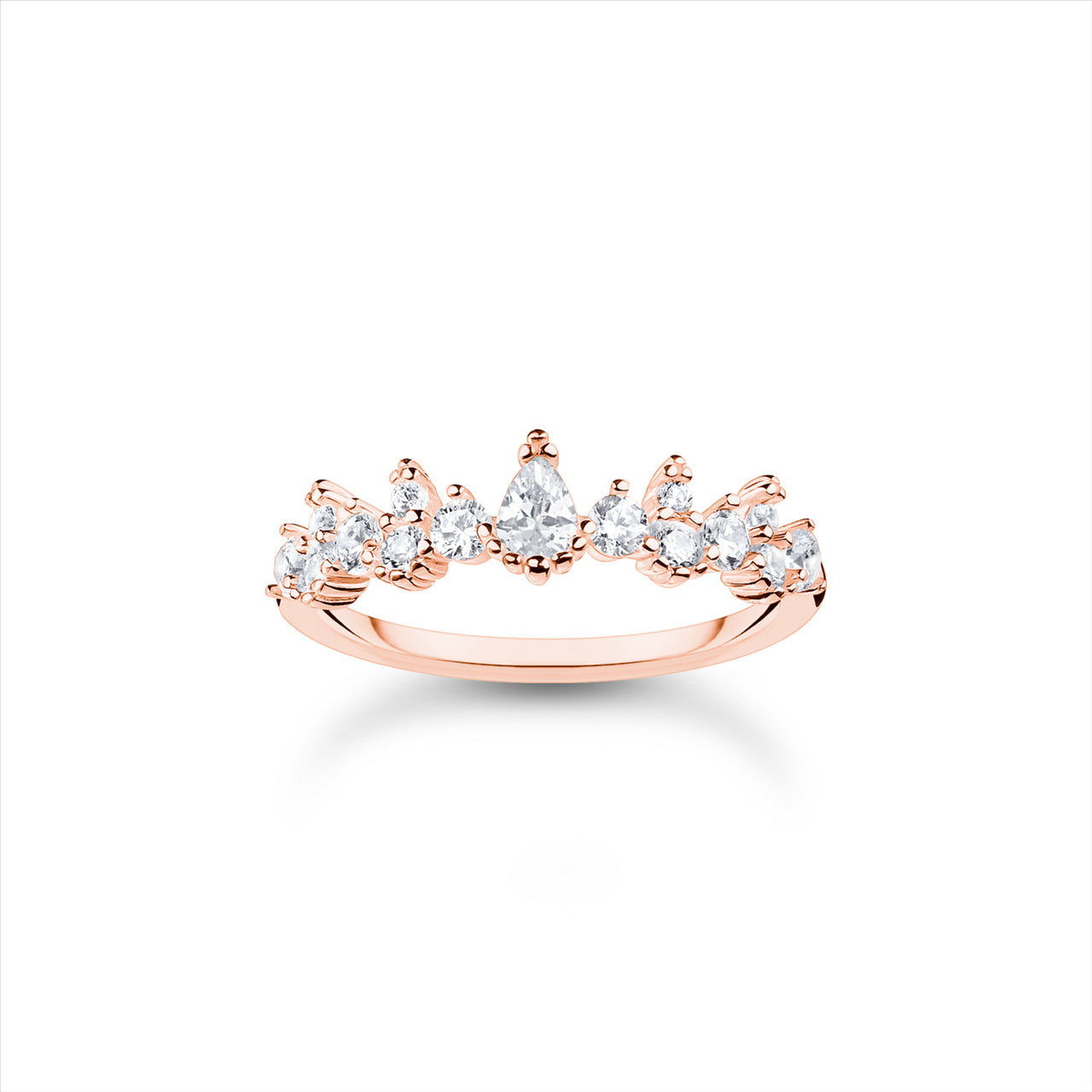 Thomas Sabo Rose Gold Snow Crystal Ring