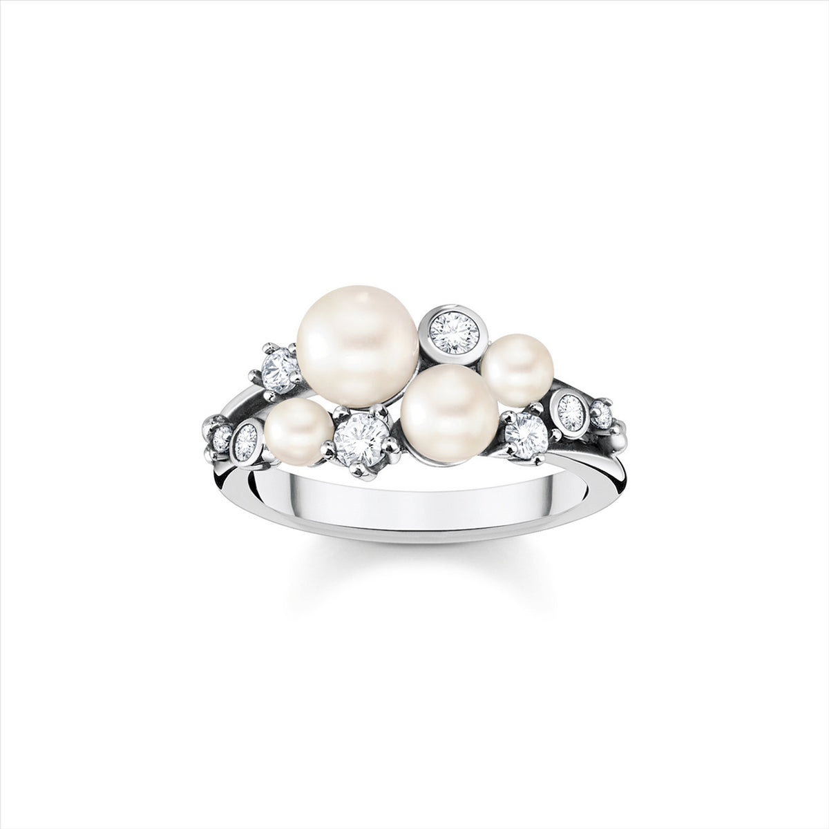 Thomas Sabo Rise &amp; Shine Cubic Zirconia Pearl Ring