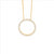 Yellow Gold Open Circle Pendant