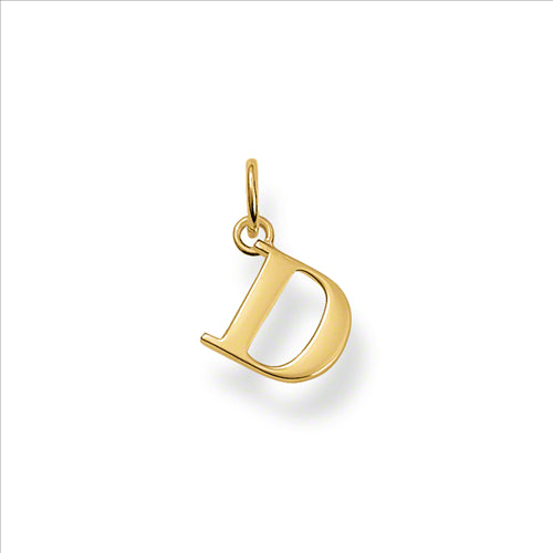 Thomas Sabo Gold Plated Letter "D" Pendant