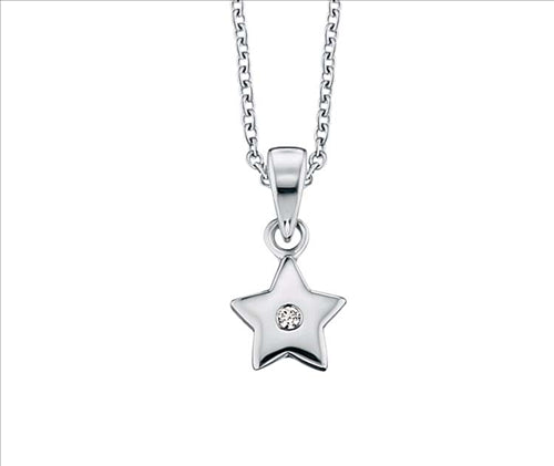 Engelsrufer Necklace Star with Cubic Zirconia 38cm