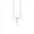 Ellani Sterling Silver Small Cross Necklace