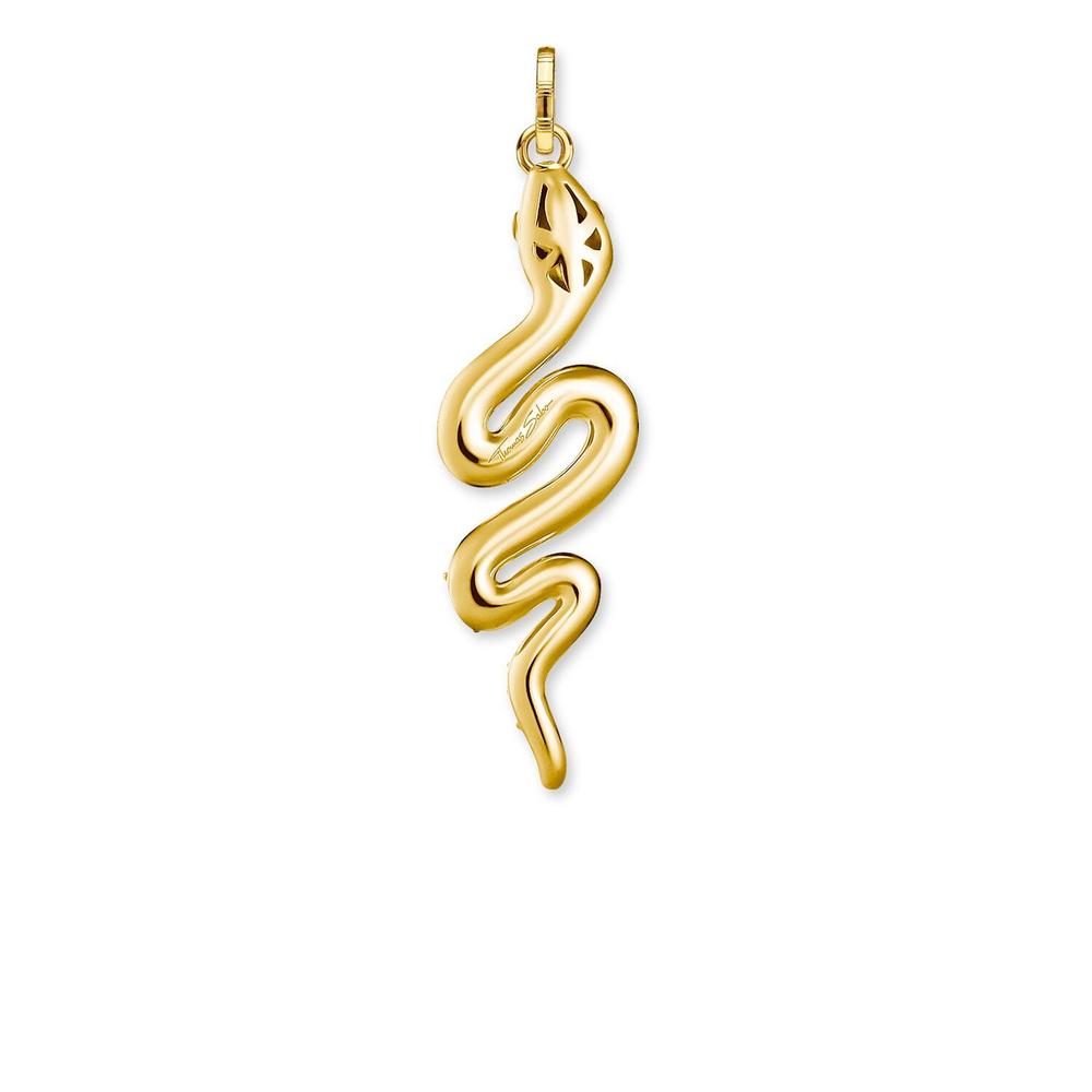 Thomas Sabo Bright Golden-Coloured Snake Pendant