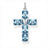 Thomas Sabo Silver Blue Stones Cross with Star Pendant