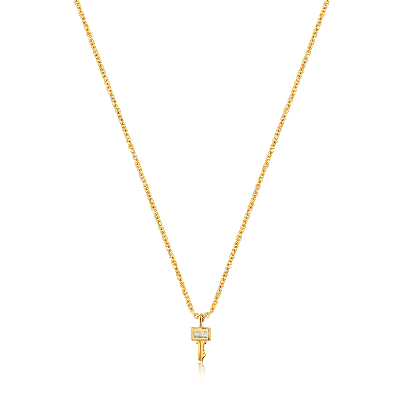 Ania Haie Gold Key Necklace. Design: N032-03G