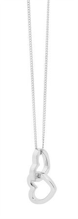 Double Linked Heart Pendant
