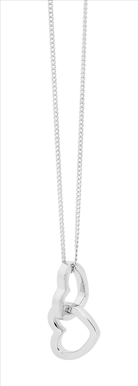 Double Linked Heart Pendant