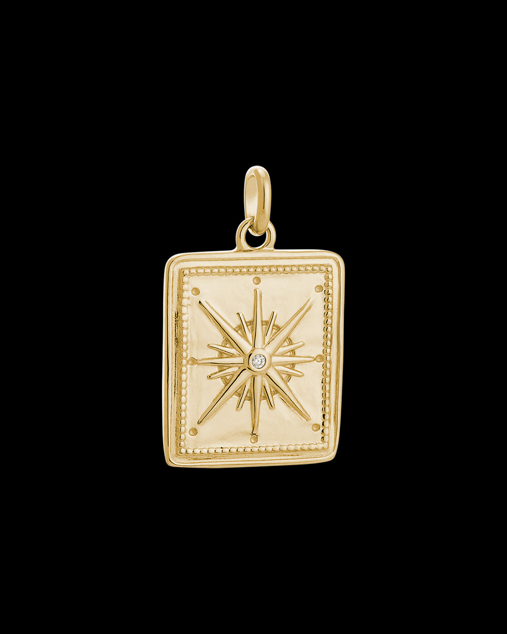 Kirstin Ash 18ct Gold Vermeil True North Coin Pendant