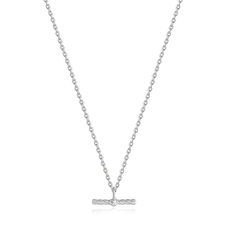 Ania Haie Silver Rop T-Bar Necklace