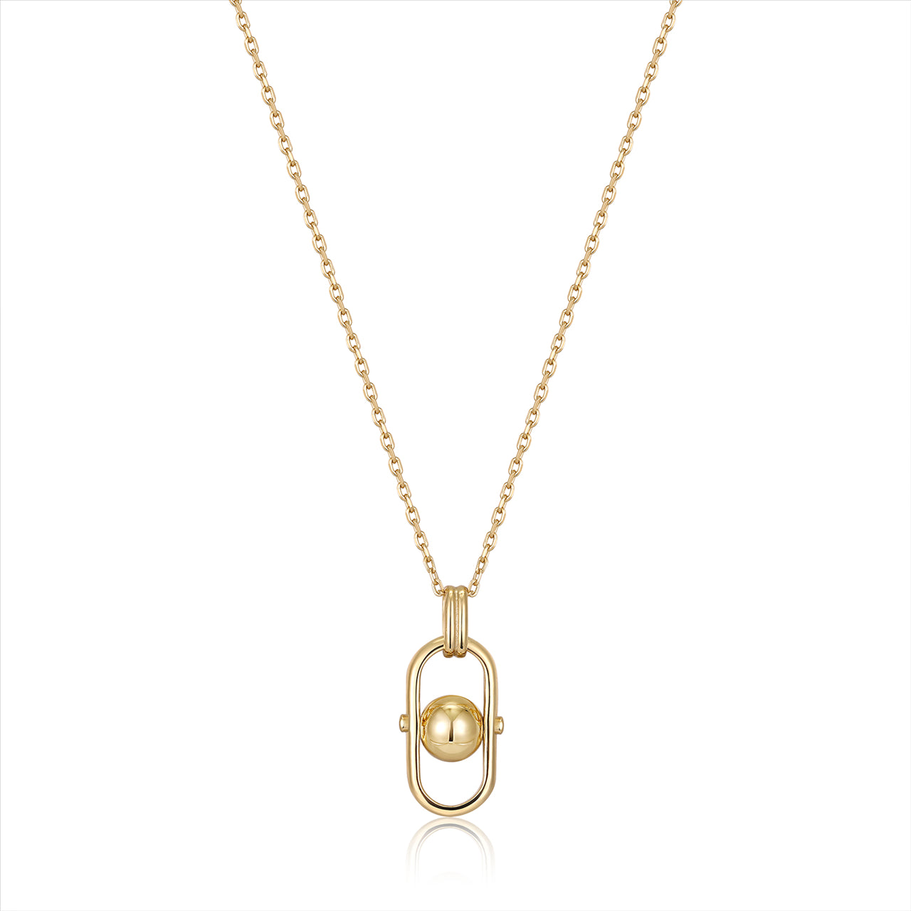 Ania Haie Orb Link Drop Pendant Necklace