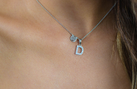 Georgini Luxury Letters D Initial Pendant Silver