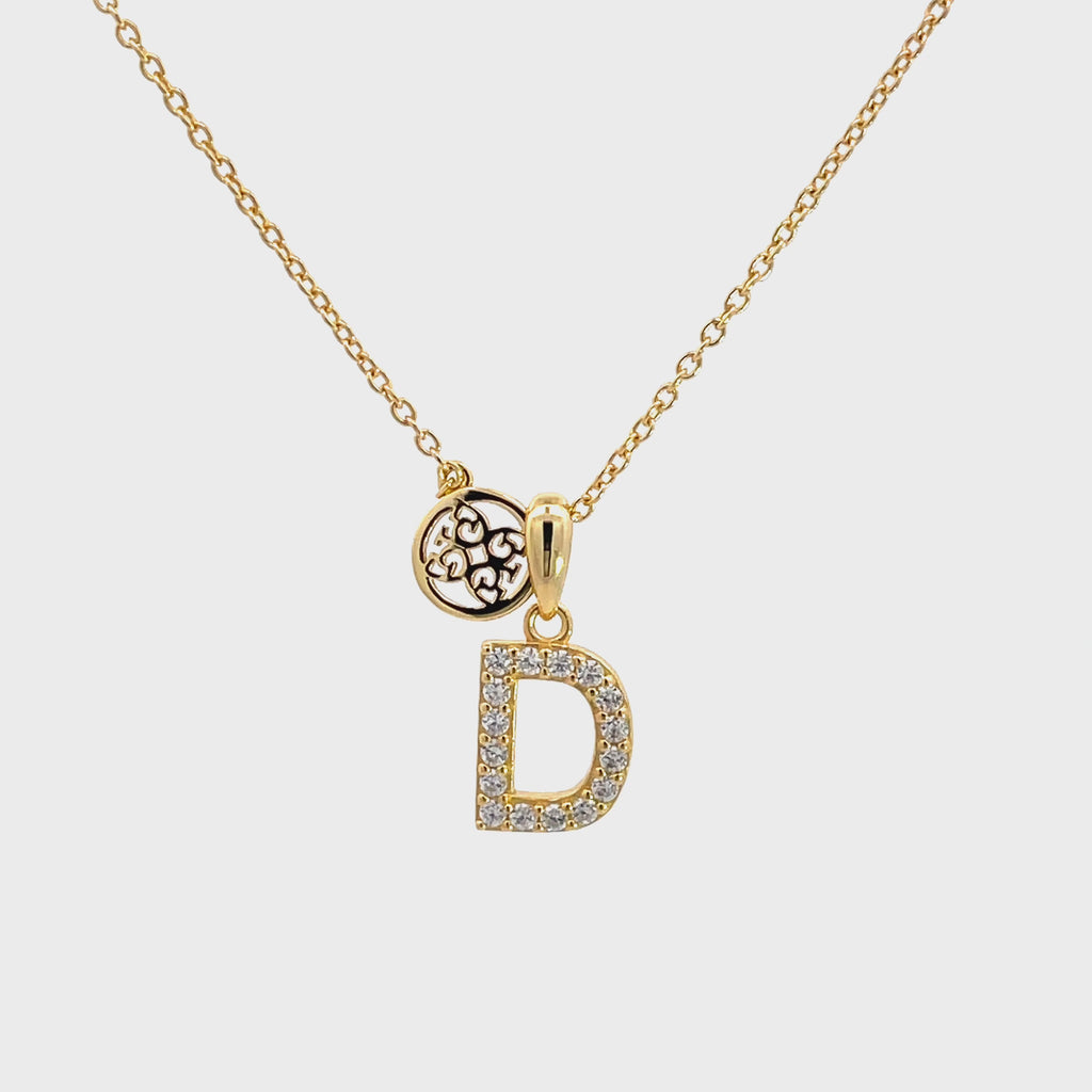Georgini Luxury Letters D Initial Pendant Gold