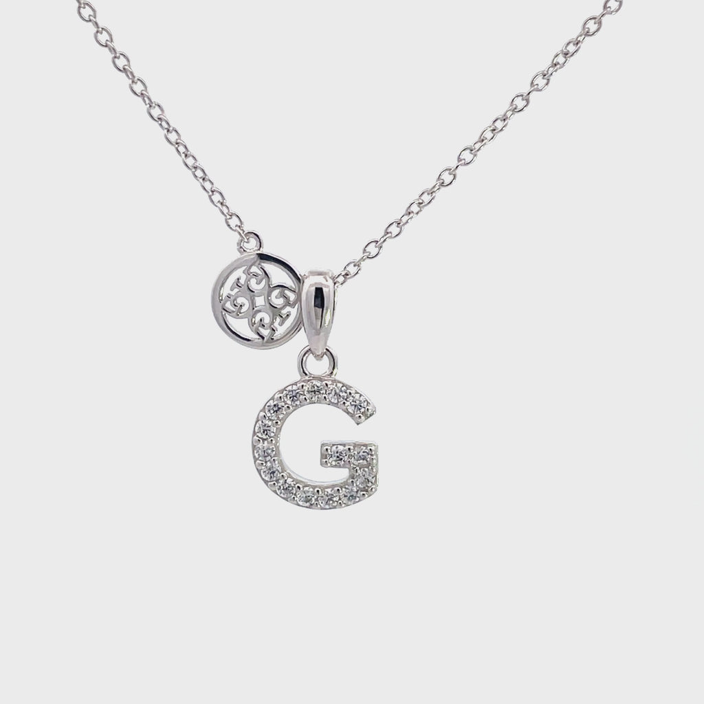 Georgini Luxury Letters G Initial Pendant Silver