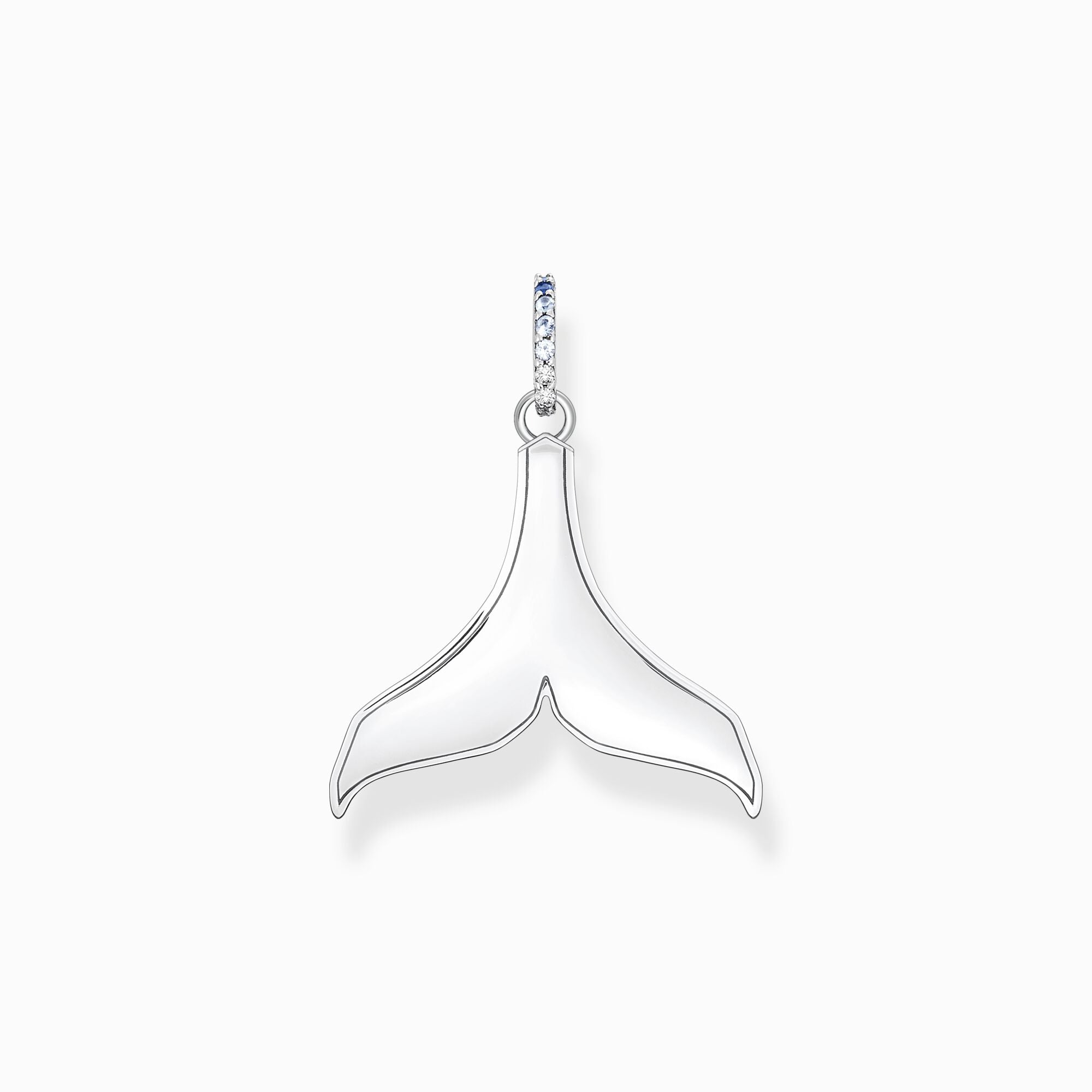 Thomas Sabo Ocean Dolphin Tail Din with Blue Stone Pendant