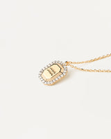 PDPAOLA Scorpio Necklace Engraved In Octagonal Pendant
