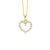 Ellani Open Heart Pendant with Cubic Zirconia