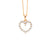 Ellani Open Heart Pendant with Cubic Zirconia