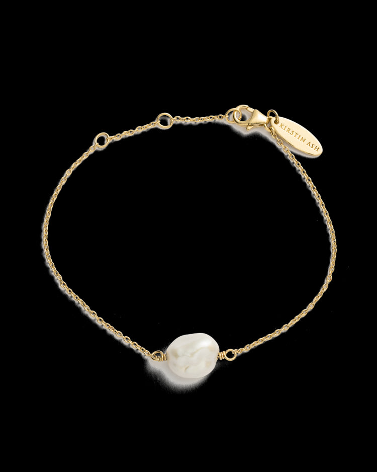 Kirstin Ash 18ct Gold Plated Pearl Bracelet