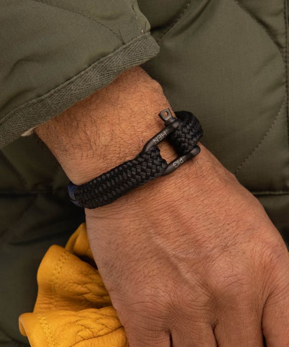 Pig & Hen Men's Marine Rope Bracelet - Gorgeous George - M