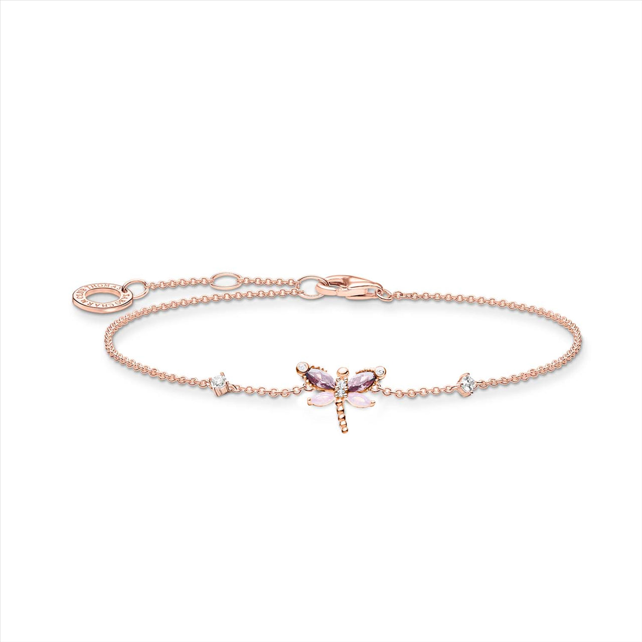 Thomas Sabo Rose Gold Dragonfly Bracelet 16-19cm