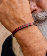 Pig & Hen "Double Navarach" Coral Red Marine Rope with Black Cuf