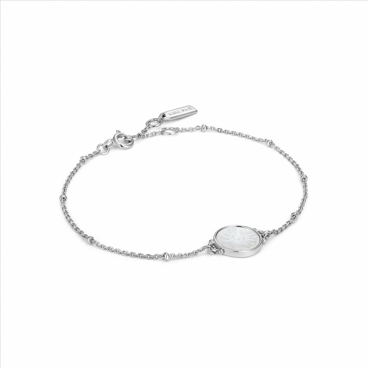 Ania Haie Sunbeam Emblem Silver Bracelet