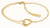 Calvin Klein Gold Asymmetrical Double Chain Bracelet