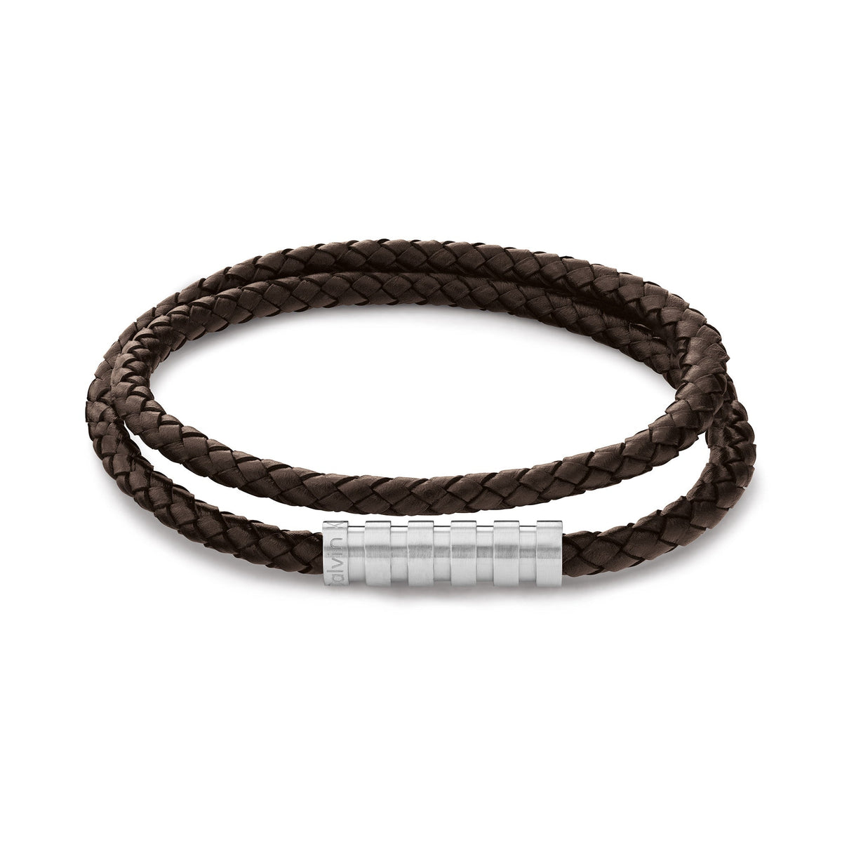 Calvin Klein Jewellery Brown Leather Men&#39;s Bracelet