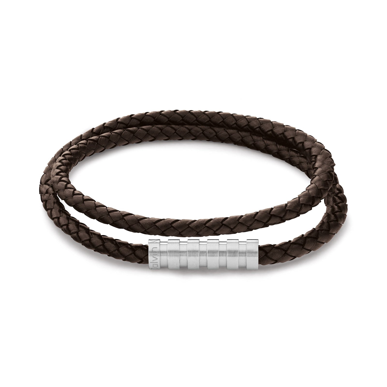 Calvin Klein Jewellery Brown Leather Men's Bracelet