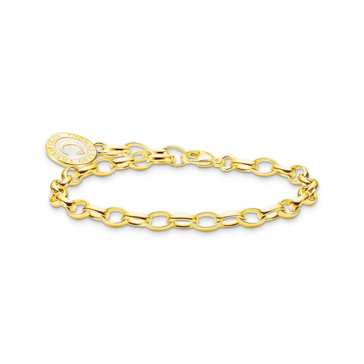 Thomas Sabo Charmista Bracelet With Cold Enamel Gold 17cm