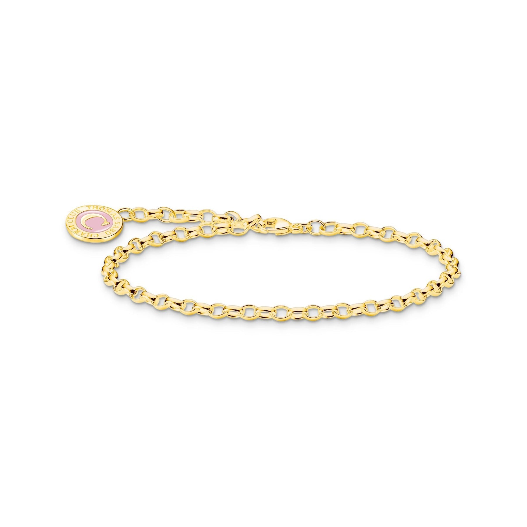 Thomas Sabo Charmista Bracelet With Cold Enamel Gold Plated 19cm