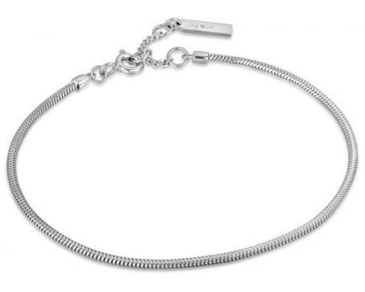 Smooth Snake Chain Silver Bracelet 16.5cm+2cm